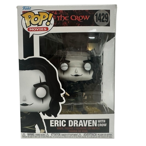 Funko Other - Funko Pop Movies The Crow Eric Draven with Crow #1429 Vinyl Figure In Flames